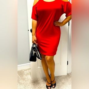 Michael Kors red dress casual almost new Size medium